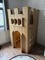 Speelhuis kasteeltoren steigerhout binnen, Kinderen en Baby's, Speelgoed | Buiten | Speelhuisjes, Ophalen, Zo goed als nieuw