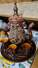 houtsnijwerk curacao servies, Antiek en Kunst, Curiosa en Brocante, Ophalen of Verzenden