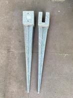 Paalhouder met punt / 2 stuks / euro 5 p/st, Tuin en Terras, Ophalen of Verzenden, Minder dan 180 cm, Palen