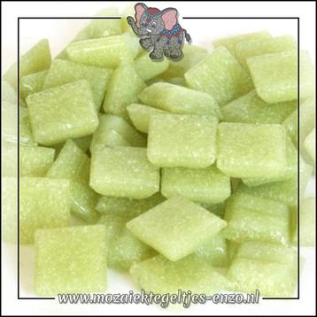 Glasmozaiek steentjes Basic Line | 1cm Mini Apple Green beschikbaar voor biedingen