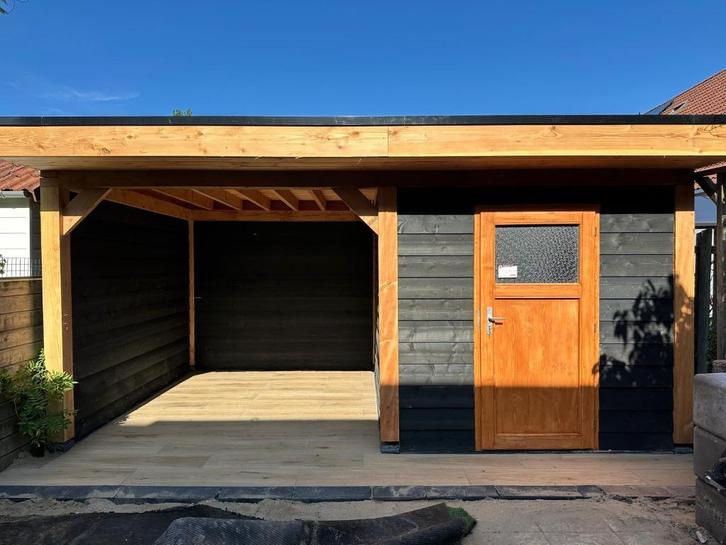 schuur met overkapping incl. plaatsen, Tuin en Terras, Overkappingen, Nieuw, Ophalen