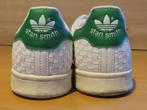 ADIDAS "Stan Smith" Witte Sneakers met Groene Details 39 1/3, Adidas, Ophalen of Verzenden, Groen, Sneakers of Gympen