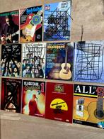 18 Gitaarboeken met bladmuziek., Overige genres, Overige soorten, Ophalen of Verzenden, Zo goed als nieuw