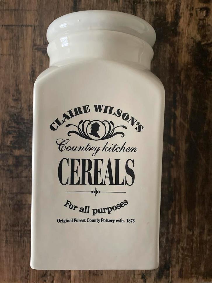 Claire Wilson's Cereals Pot - Country Kitchen, Huis en Inrichting, Keuken | Keukenbenodigdheden, Zo goed als nieuw, Ophalen of Verzenden