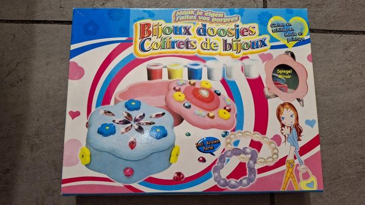 Bijoux doosjes gips gieten – NIEUW, Kinderen en Baby's, Speelgoed | Educatief en Creatief, Nieuw, Knutselen, Ontdekken, Ophalen of Verzenden
