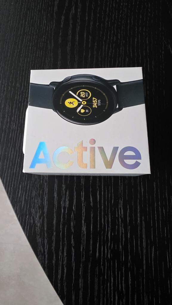 Samsung Galaxy Watch Active – Zo goed als nieuw!, Sieraden, Tassen en Uiterlijk, Smartwatches, Zo goed als nieuw, Android, Zwart