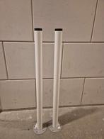 IKEA ADILS Tafelpoot Set - Wit Metaal, Huis en Inrichting, Tafelonderdelen, Ophalen, Tafelpoot, Minder dan 50 cm, Gebruikt