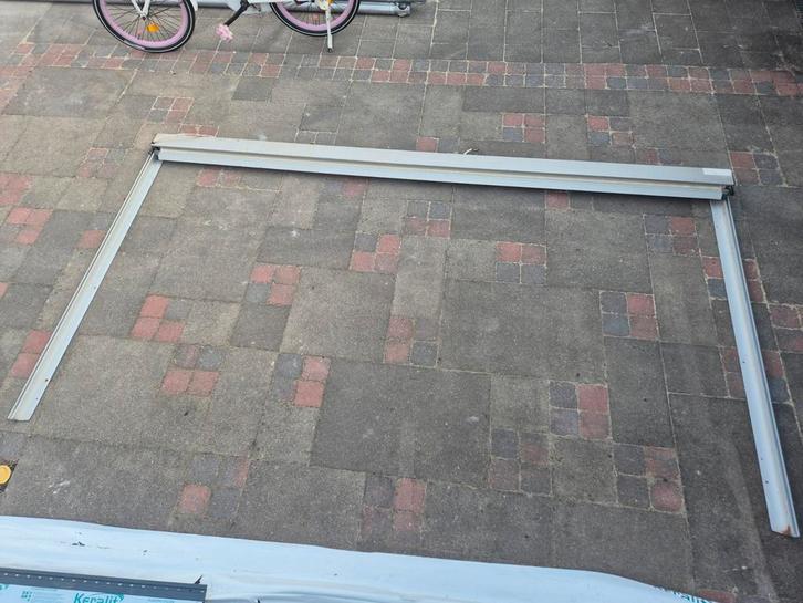 2x zonnewering, Tuin en Terras, Zonneschermen, Gebruikt, Screen, Minder dan 150 cm, 250 cm tot 450 cm, Ophalen