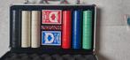 Pokerset compleet en ZGAN, Hobby en Vrije tijd, Gezelschapsspellen | Kaartspellen, Een of twee spelers, Ophalen of Verzenden, Zo goed als nieuw