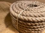 TOUW VLAS/JUTE 12mm rollen a 20mtr., Watersport en Boten, Accessoires en Onderhoud, Nieuw, Ophalen of Verzenden