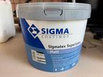 Sigmatex Superlatex Matt 10L - NIEUW, Ophalen, Wit, 10 tot 15 liter, Verf