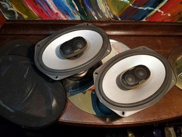 2x Autospeakers 100W: Polk Audio DB690 ovaal 3weg beschikbaar voor biedingen