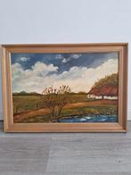 Schilderij Landschap met Boerderij, Ophalen of Verzenden