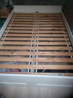 Ikea bed 140x200 + lattenbodem, Huis en Inrichting, Slaapkamer | Bedden, Ophalen, Wit, Tweepersoons, 140 cm