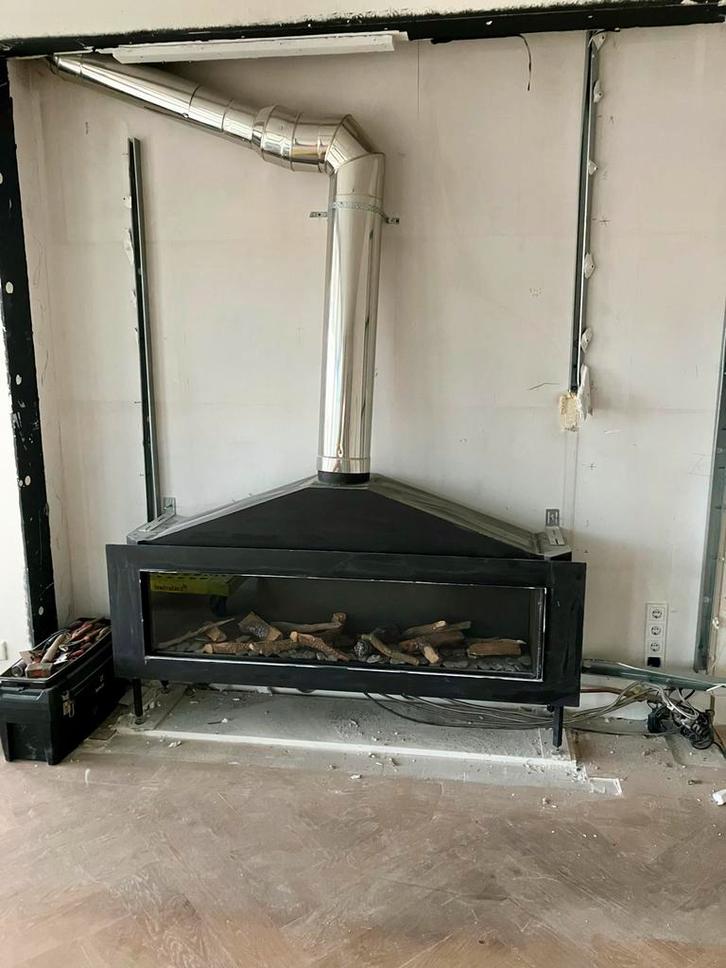 Stuv Inbouw Gashaard - Sfeervolle Warmte!, Huis en Inrichting, Haarden, Gebruikt, Gashaard, Ophalen