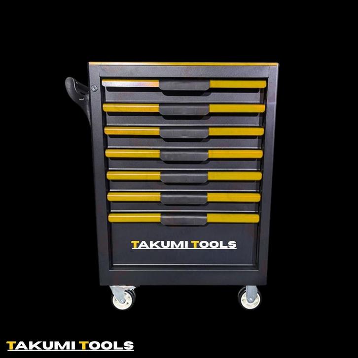 Takumi Tools Gereedschapswagen - 7 Lades, Doe-het-zelf en Verbouw, Gereedschapskisten, Nieuw, Gevuld, Ophalen of Verzenden