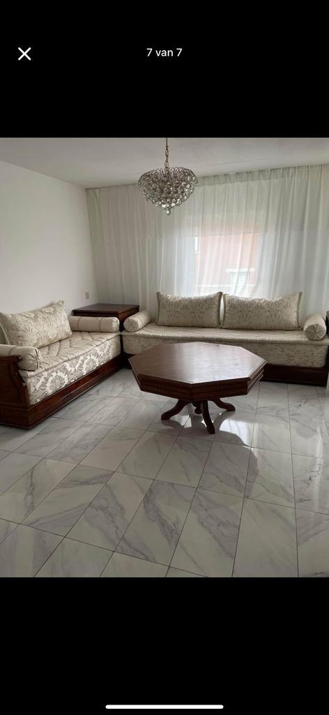 Marokkaanse banken set, Huis en Inrichting, Banken | Complete zithoeken, Gebruikt, Hout, Ophalen of Verzenden