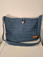 Zelfgehaakte schoudertas blauw/grijs, Ophalen of Verzenden, Nieuw, Blauw