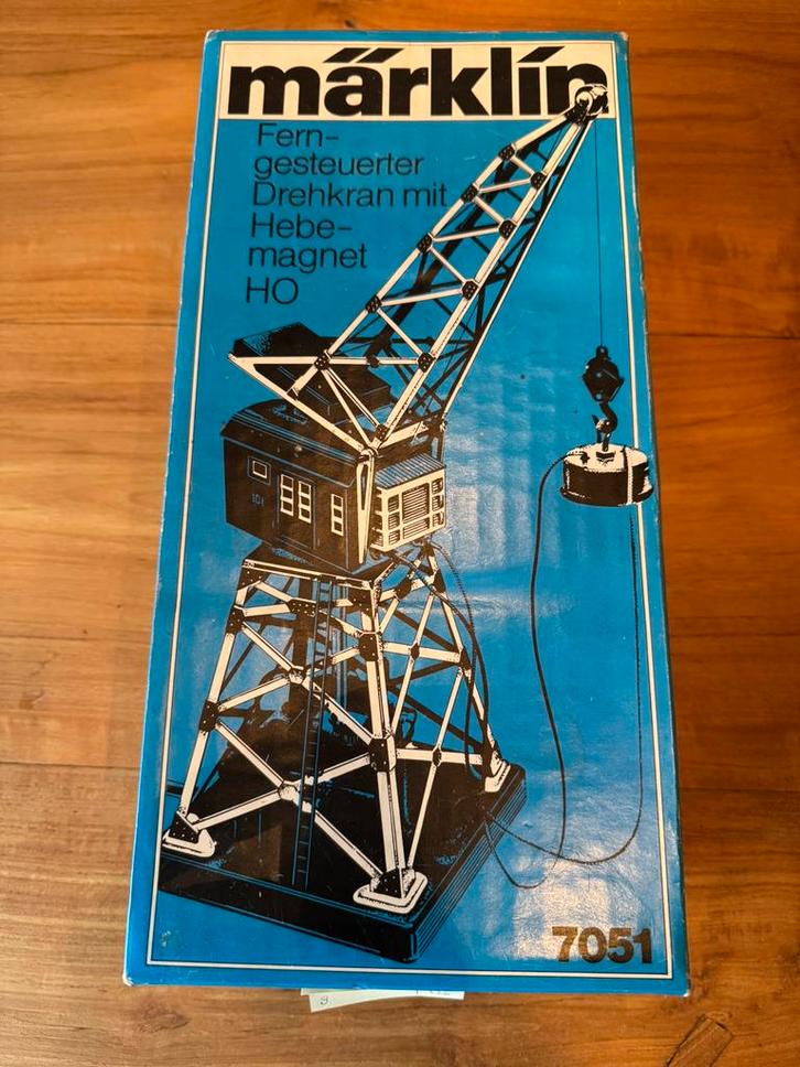 Märklin portaalkraan 7051 H0, Hobby en Vrije tijd, Modeltreinen | H0, Zo goed als nieuw, Ophalen of Verzenden