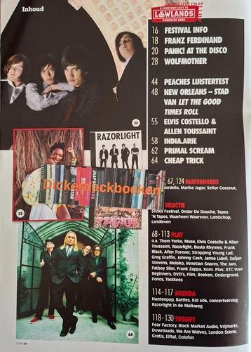 Oor Nr: 7, dec. 2006; Thom Yorke (Radiohead), Lowlands beschikbaar voor biedingen