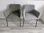 Twee stoffen eetkamerstoelen, Ophalen, Gebruikt, Overige kleuren, Twee