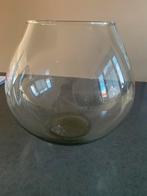 Ronde glazen vaas, Overige kleuren, Ophalen of Verzenden, Minder dan 50 cm, Glas