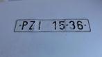 Nummerbord, oud nummerbord Pilzen Tsjechie PZI 15- 36, Antiek en Kunst, Antiek | Emaille, Ophalen of Verzenden