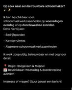 Aangeboden: schoonmaakster, Huis en Inrichting, Ophalen of Verzenden