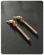 Vintage 'drop' Oorbellen Veronese 𝓥  DQCZ 925 Italy, Verzenden, Zilver, Zilver