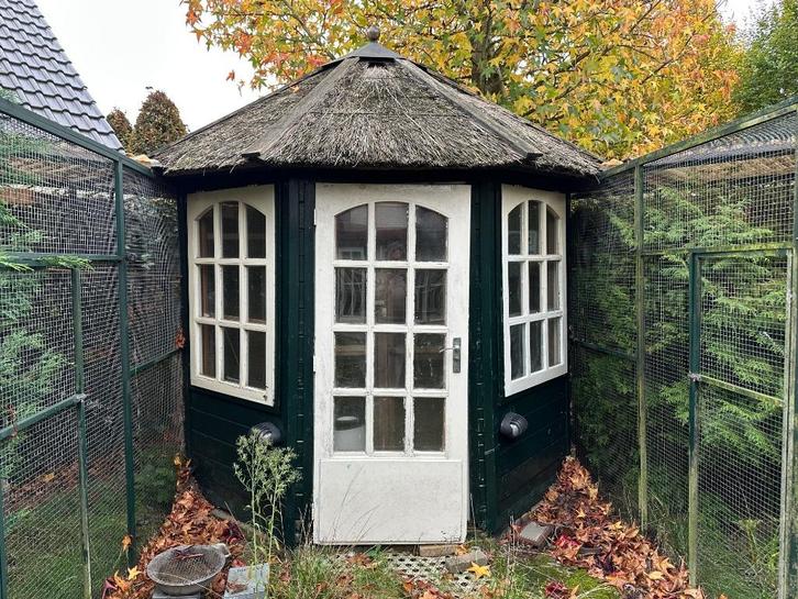 Volière, Dieren en Toebehoren, Vogels | Hokken en Kooien, Gebruikt, Vogelkooi, Hout, Ophalen