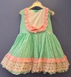 La Amapola jurk mint groen /roze kant broderie 104-110 42472, Kinderen en Baby's, Kinderkleding | Maat 104, Meisje, Ophalen of Verzenden