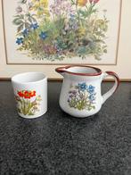 Wildflower roomkannetje en lepelvaasje, Overige typen, Ophalen of Verzenden, Zo goed als nieuw, Overige stijlen