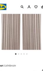 Ikea gordijnen lichtbruin 4x (voor €15,- totaal), Ophalen of Verzenden, Gebruikt, 200 cm of meer