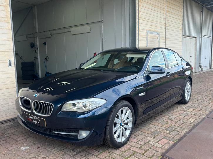 BMW 5-Serie 535i 306pk Aut. NAP Blauw Nieuwe APK, Auto's, BMW, Bedrijf, 5-Serie, ABS, Adaptieve lichten, Adaptive Cruise Control