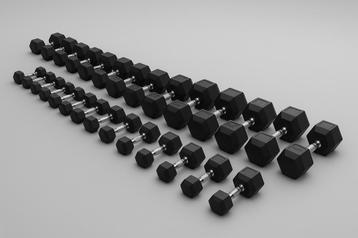 Hexa Dumbbells 2,5 T/M 40 KG 680 kg Dualix Hex Hexagon beschikbaar voor biedingen