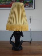 Lampenvoet aap - Tafellamp met lampenkap, Huis en Inrichting, Lampen | Tafellampen, Ophalen, Gebruikt, Stof, Minder dan 50 cm