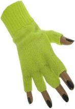 Handschoen Vingerloze fluor geel--GRATIS VERZENDING, Verzenden, Nieuw, Feestartikel, Verjaardag