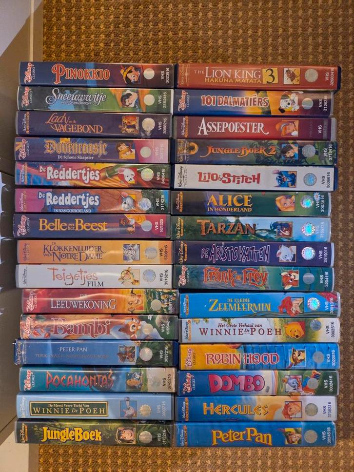 VHS Disney videobanden, Cd's en Dvd's, VHS | Film, Gebruikt, Nederlandstalig, Alle leeftijden, Ophalen of Verzenden
