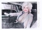 Dolly Parton Kaart in prima staat met gedrukte handtekening, Verzamelen, Verzenden, 1980 tot heden, Ongelopen, Sterren en Beroemdheden
