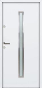 Aluminium staal voordeur 100x207 Wit Links, Doe-het-zelf en Verbouw, Deuren en Horren, 100 tot 120 cm, Nieuw, Ophalen of Verzenden