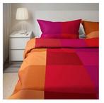 2x Ikea dekbedovertrek Brunkrissla rood. Nieuw, Eenpersoons, Dekbedovertrek, Ophalen of Verzenden, Zo goed als nieuw