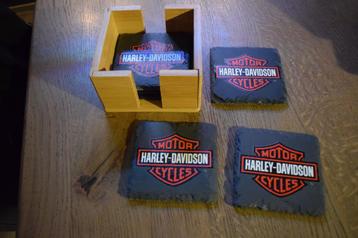 Leisteen onderzetters Harley Davidson beschikbaar voor biedingen