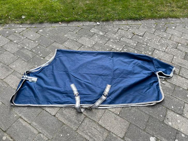 Bucas Freedom Turnout Light Navy 140, Dieren en Toebehoren, Paarden en Pony's | Dekens en Dekjes, Zo goed als nieuw, Deken, Ophalen of Verzenden