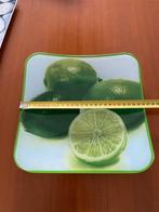2x leonardo vierkant sier schaal glas fruit afbeelding, Huis en Inrichting, Woonaccessoires | Schalen en Manden, Schaal, Vierkant
