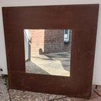 Spiegels met roestige lijst 2x. 90x90 cm Spiegel 47x47 cm., Huis en Inrichting, Woonaccessoires | Spiegels, Ophalen, Zo goed als nieuw