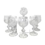 Kristallen glasservies - Boheems - geslepen - 24-delig, Niet ingevuld, Niet ingevuld, Niet ingevuld