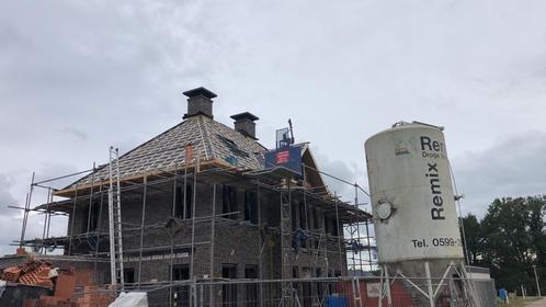 Stalen steiger, Doe-het-zelf en Verbouw, Steigers, Gebruikt, Gevelsteiger, 5 meter of hoger, Ophalen