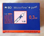 75 BD Micro-Fine U-100 insulinenaalden, 30 G, 8 mm, 0,3 ml, Ophalen of Verzenden