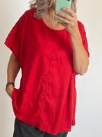 Adia 50 52 rood shirt tuniek viscose Nieuwstaat, Kleding | Dames, Grote Maten, Blouse of Tuniek, Ophalen of Verzenden, Rood, Adia