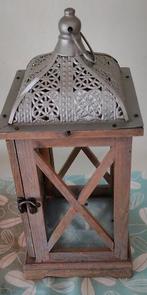 Windlichten, Ophalen, Zo goed als nieuw, Hout, Bruin